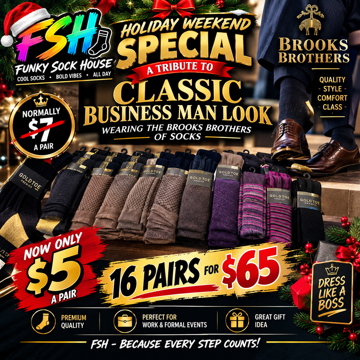 Classic Business Man Look FSH special flyer