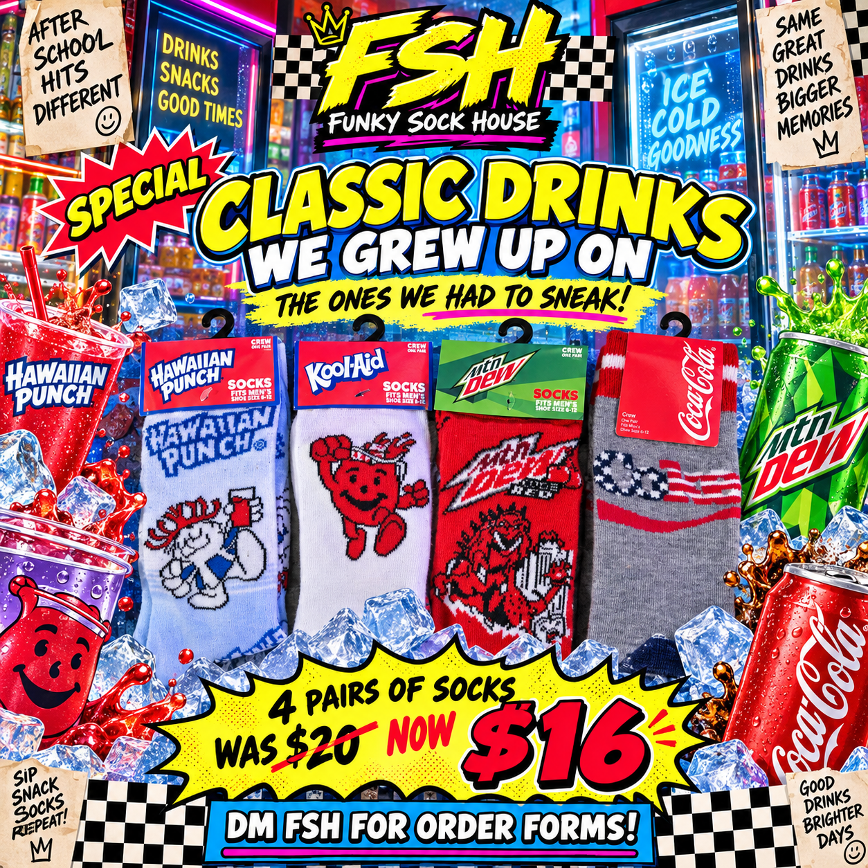 Classic Drinks We Grew Up On FSH special flyer