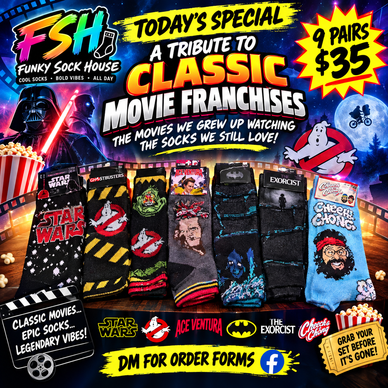 Classic Movie Franchises FSH special flyer