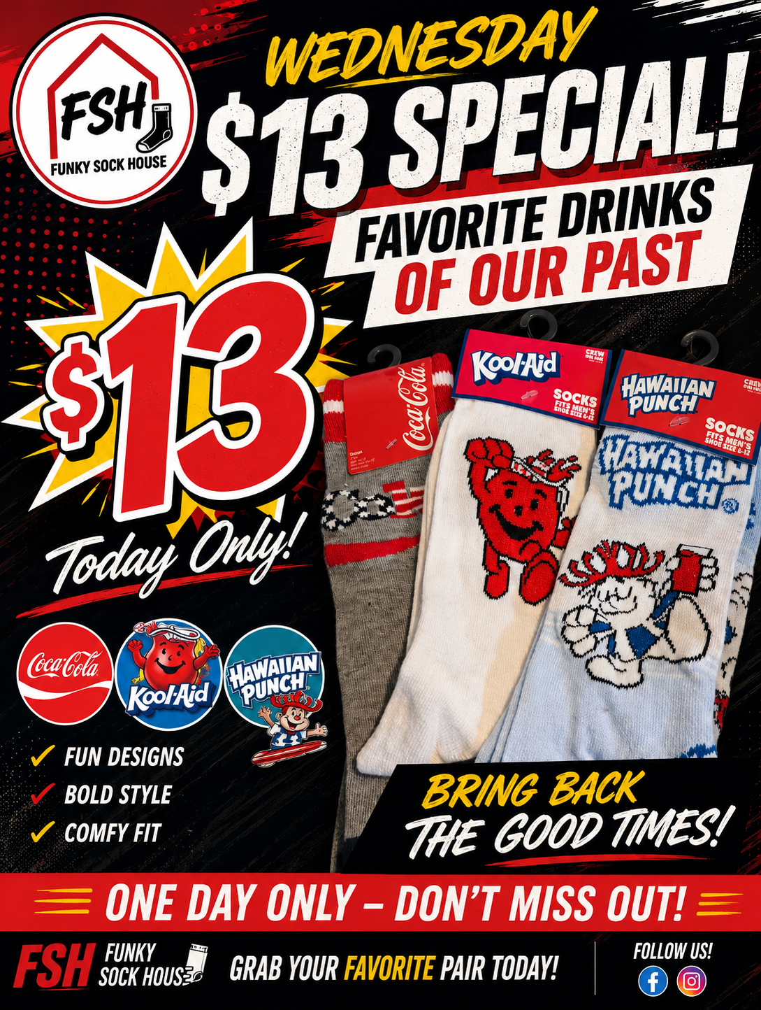 Favorite Drinks FSH special flyer