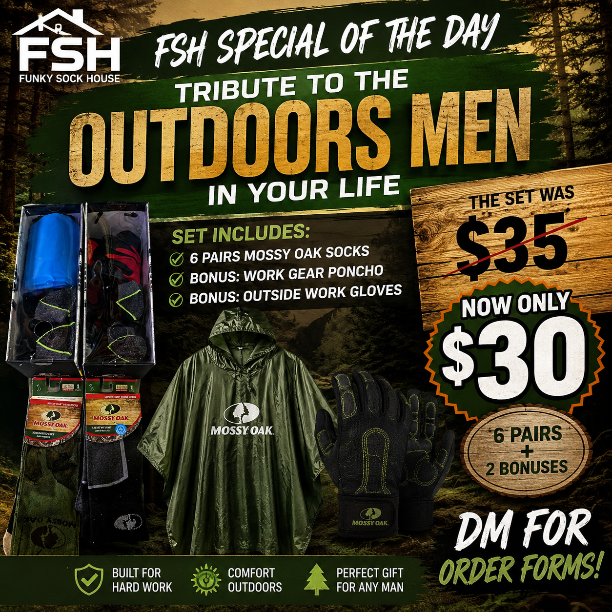 Outdoors Men Set FSH special flyer