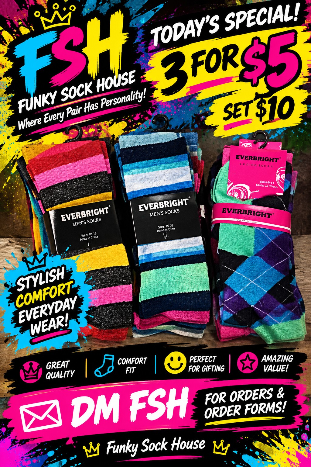 FSH Vault special for Everbright Everyday Socks