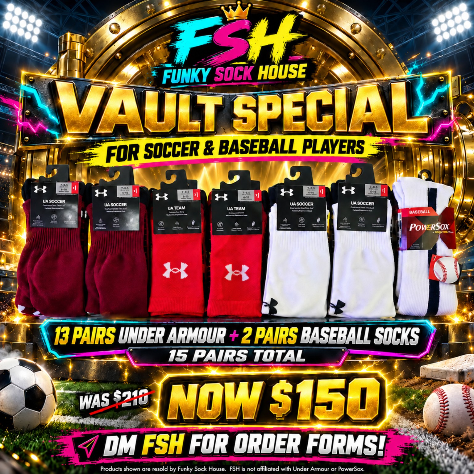 FSH Vault special for Soccer & Baseball Player Set